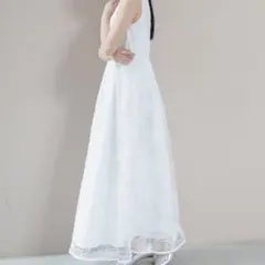 kaene チュールエンブロイダリードレス