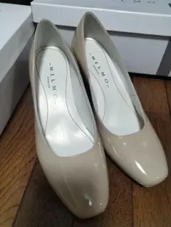 MELMO ベージュ ハイヒールパンプス 22.5cm