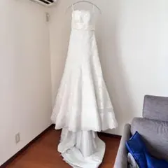 【希少&美品◎】 ウエディングドレス スレンダー Aライン 総レース 上品