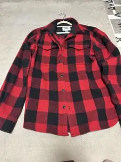 OLD NAVY レッドブラックチェックシャツ メンズS