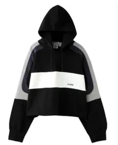 中古X-girl CROPPED SWEAT HOODIE s