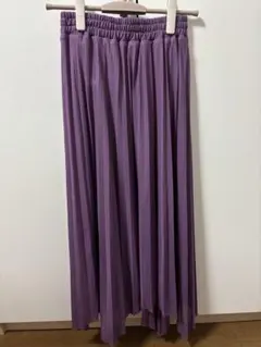 【3月9日まで】FREE'S MART パープル プリーツスカート FRサイズ