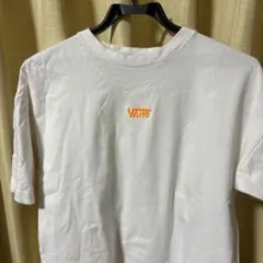 VANS ロゴ刺繍 半袖 Tシャツ ホワイト