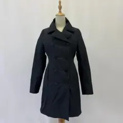 theory 黒 ダウンジャケット ダブルブレスト ボタン留め　ダウンコート