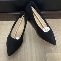 RANDA ポインテッドトゥローヒールパンプス