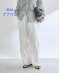 新品・タグ有】パッチワークレースパンツ - メルカリ