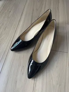 オデットエオディール　晴雨兼用パンプス　黒