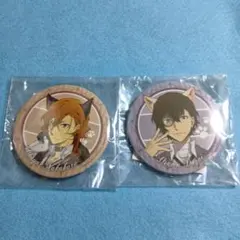 文豪ストレイドッグスわん!コラボ 缶バッジ 太宰治&中原中也 - メルカリ