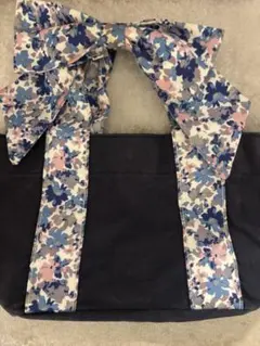 フランフラン Francfranc 花柄リボンミニトートバッグ ランチバッグ