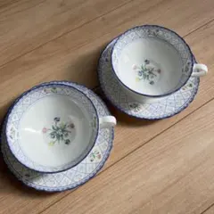 ノリタケ　オランジュリー ティーカップ＆ソーサー 2客　Noritake