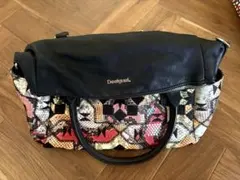 Desigual ヘビ柄 ハンドバッグ　ショルダーバック