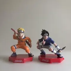 コカ・コーラ JF 2005 NARUTO ミニフィギュア ナルト　サスケ　2点
