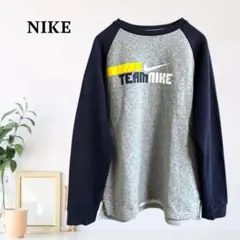 zC1408【M】NIKE トレーナー キッズ 150-160cm ラグラン袖のサムネイル