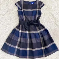 BLUE LABEL CRESTBRIDGE 半袖　ワンピース　チェック　36