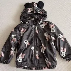 H&M ミニーマウス フード付きアウター　裏起毛　2-3Y 100サイズ