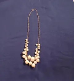 パール風ネックレス 上品 シンプル フォーマル【新品未使用】