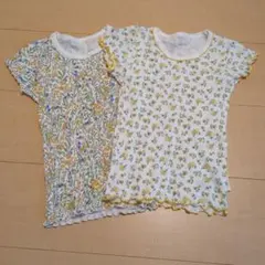 花柄半袖肌着 2枚セット