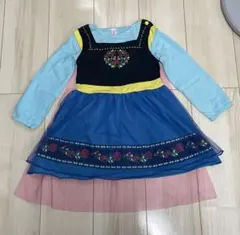 アナ風 ワンピース ディズニー プリンセス ドレス 100cm