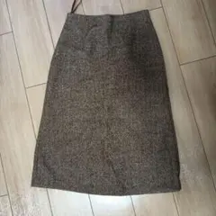 UNIQLO タイトスカート 14-06 膝丈 スリット付き