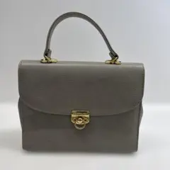 CONOLIVA ハンドバッグ グレー ゴールド金具　☺︎