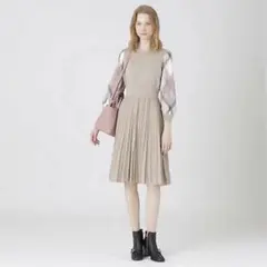 新品 ブルーレーベルクレストブリッジ コンパクトコットンブレンドニットワンピース