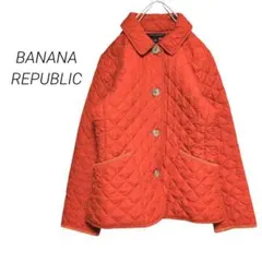【バナナリパブリック】キルティングジャケット 中綿ジャンパー オレンジ S