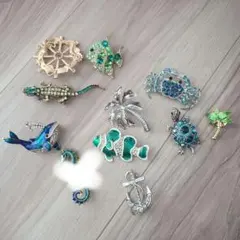 新品　海洋生物デザインブローチ10個セット