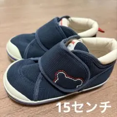 miki HOUSE スニーカー　15センチ　ネイビー