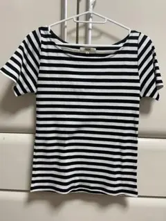 OZOC ボーダー柄 半袖Tシャツ サイズ38のサムネイル