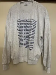 テキストプリント クルーネック スウェット