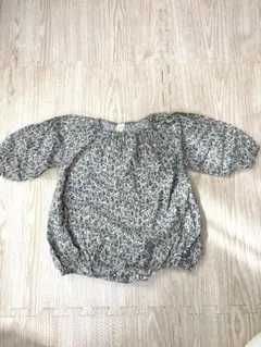 monbebe bisque ロンパース　レトログリーン　韓国子供服　70 80