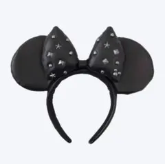 ディズニー　カチューシャ　レザー　ミニー