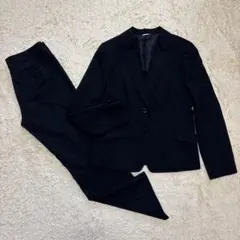 洋服の青山 n♡line スーツ パンツ ブラック 大きいサイズ XL 洗える
