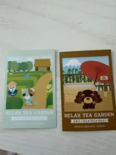 お茶犬カフェ購入特典ステッカー