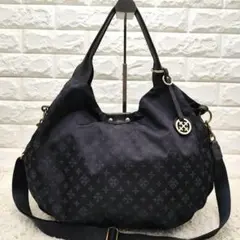 russet ラシット 2way レザー ナイロン バッグ 黒 ショルダー 軽量