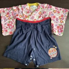 袴ロンパース　70 女の子