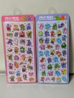 ★韓国限定★ JELLY BEAR ★♡ ぷっくりシール♡ 【2点セット】