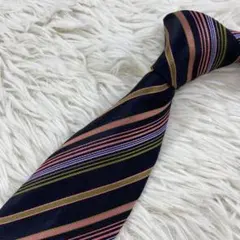 Paul Smith マルチカラー　ストライプ ネクタイ　花柄のサムネイル
