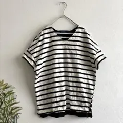 A1215 Hampstead レディース半袖　Tシャツ　ボーダーのサムネイル