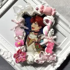 ホイップデコ 硬質カードケースデコ ピンク ホワイト 白 B8