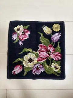 お値下げ　FEILER 花柄 タオルハンカチ 約25cm