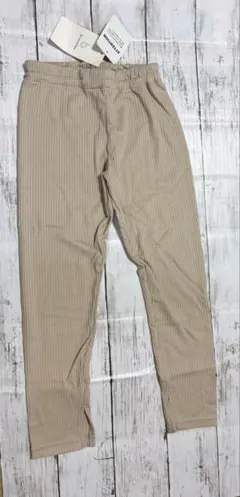 新品　ブランシェス　ストライプ ベージュパンツ ゴムウエスト