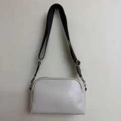 ホワイト ショルダーバッグ 合成皮革