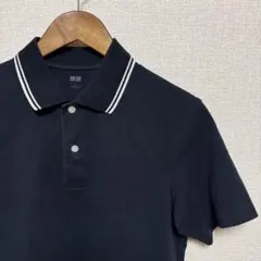 UNIQLO ポロシャツ ブラック 半袖 ティップラインのサムネイル