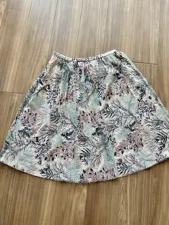 ZARA フラワーレース刺繍スカート　M