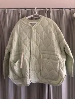 ASTRAET ライトグリーン キルティングジャケット