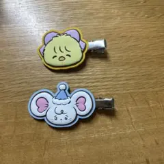 mikko characters ぷっくりラバーヘアピン　chuu puff