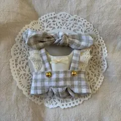 ちびぬい服　はぴぬい服　なにわ男子　 サロペット　リボン付き