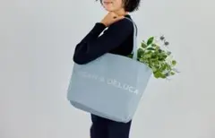 新品 DEAN & DELUCA チャリティートートバッグ スノーブルー L 7