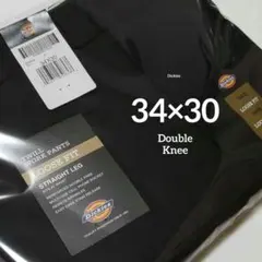 34×30【新品・未使用】ディッキーズ　ダブルニー　85283　　BLACK